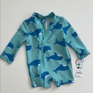 NWT 3M Boy’s Bathing Suit Long Sleeve Rash guard